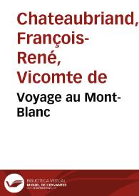 Voyage au Mont-Blanc