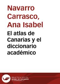 El atlas de Canarias y el diccionario académico
