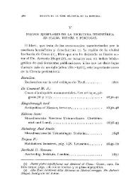 Nuevos ejemplares de la escritura hemisférica en Italia, España y Portugal