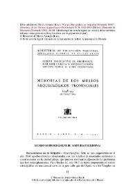 Museo Monográfico de Ampurias [Memoria 1948]