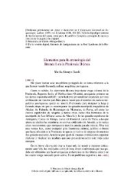 Elementos para la cronología del Bronce I en la Península Ibérica