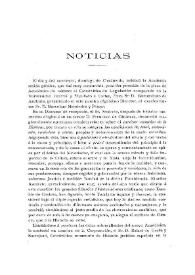 Noticias. Boletín de la Real Academia de la Historia, tomo 56 (abril 1910). Cuaderno IV