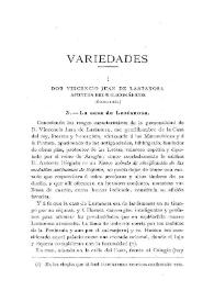 Don Vincencio Juan de Lastanosa. Apuntes bio-bibliográficos (Continuación) [II]