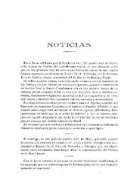 Noticias. Boletín de la Real Academia de la Historia, tomo 56 (junio 1910). Cuaderno VI
