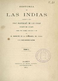 Historia de las Indias. Tomo 1