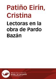 Lectoras en la obra de Pardo Bazán