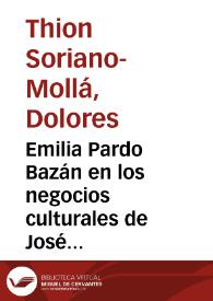 Emilia Pardo Bazán en los negocios culturales de José Lázaro Galdiano: el curioso caso de María Bashkirtseff