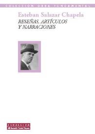 Reseñas, artículos, narraciones : (Antología, 1926-1964)