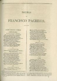 Poesías de Francisco Pacheco