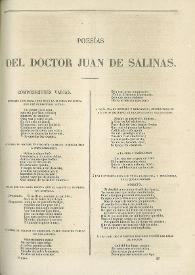 Poesías del Doctor Juan de Salinas