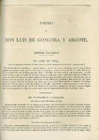 Poesías de Don Luis de Góngora y Argote
