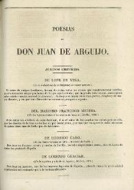 Poesías de don Juan de Arguijo