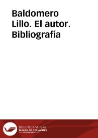 Baldomero Lillo. Apunte biobibliográfico