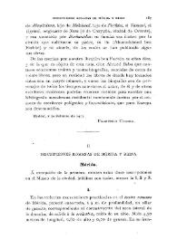 Inscripciones romanas de Mérida y Reina