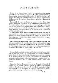 Boletín de la Real Academia de la Historia, tomo 58 (abril 1911) Cuaderno III. Noticias