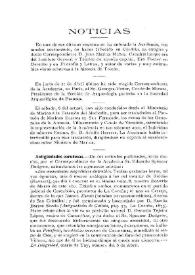 Boletín de la Real Academia de la Historia, tomo 58 (mayo 1911) Cuaderno V. Noticias.