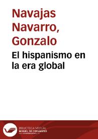 El hispanismo en la era global