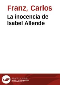 La inocencia de Isabel Allende