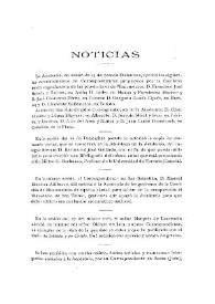 Boletín de la Real Academia de la Historia, tomo 62 (febrero 1913). Cuaderno II. Noticias