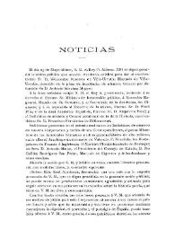 Boletín de la Real Academia de la Historia, tomo 62 (junio 1913). Cuaderno VI. Noticias