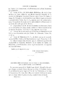 Inscripciones romanas de El Viso y Alcaracejos, en la provincia de Córdoba