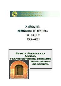 7 años del Seminario de Lectura de la UEX : 1996-2003