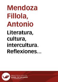 Literatura, cultura, intercultura. Reflexiones didácticas para la enseñanza de español, lengua extranjera