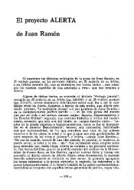El proyecto ALERTA de Juan Ramón