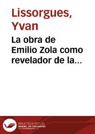 La obra de Emilio Zola como revelador de la singularidad literaria y filosófica española