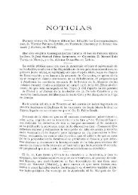 Boletín de la Real Academia de la Historia, tomo 68 (marzo 1916). Cuaderno III. Noticias