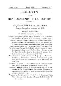 Adquisiciones de la Academia durante el segundo semestre del año 1915