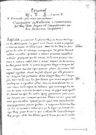 Conquista de Valencia o Comentarios del Rey Don Jaime el Conquistador sobre la misma conquista [Ms. III. Y. 5] (h. 108-135v)