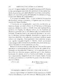 Inscripción romana hallada cerca de Alarcos