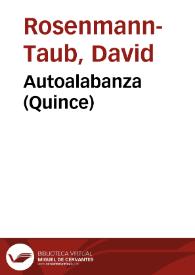 Autoalabanza (Quince)