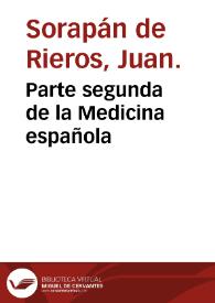 Parte segunda de la Medicina española