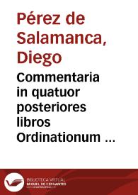 Commentaria in quatuor posteriores libros Ordinationum Regni Castellae