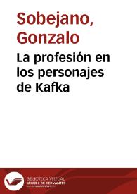 La profesión en los personajes de Kafka