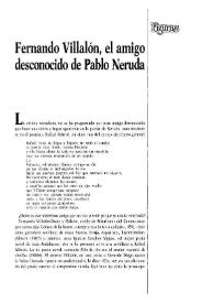 Fernando Villalón, el amigo desconocido de Pablo Neruda