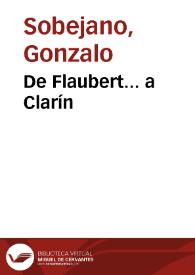 De Flaubert... a Clarín