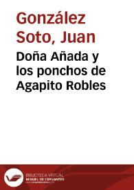 Doña Añada y los ponchos de Agapito Robles