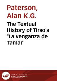 The Textual History of Tirso's 