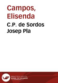 C.P. de Sordos Josep Pla