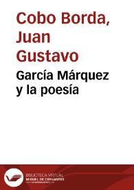 García Márquez y la poesía