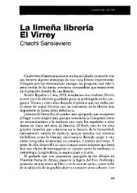 La limeña Librería El Virrey