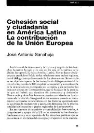 Cohesión social y ciudadanía en América Latina. La contribución de la Unión Europea