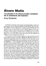 Álvaro Mutis : 