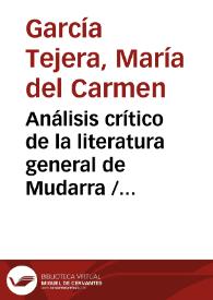 Análisis crítico de la literatura general de Mudarra