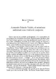 Armando Palacio Valdés, el asturiano universal: una visión de conjunto