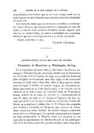 Reparaciones de la Historia de España [Fernández de Navarrete y Washington Irving]