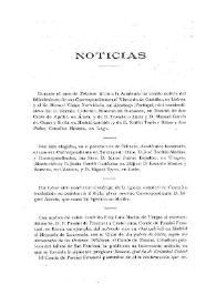 Noticias. Boletín de la Real Academia de la Historia, tomo 74 (marzo 1919). Cuaderno III